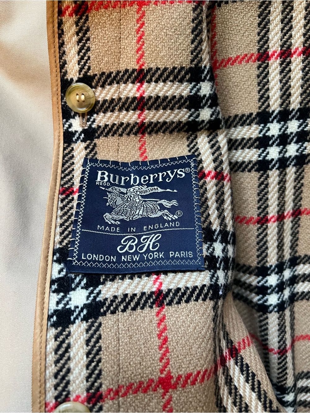 Burberry Beige Trench Coat with removable wool Nova Check Collar and Lining - Picture 5 of 15